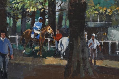 JOSÉ LUIS FLORIT RODERO (1909-2001). "Hipódromo", 1988.