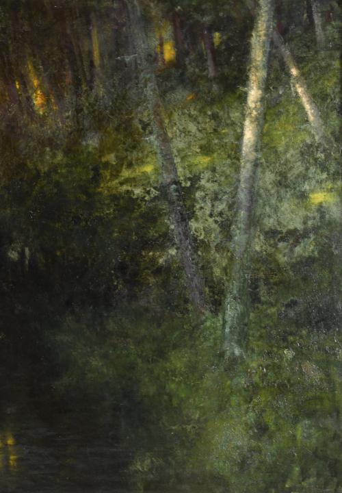 LLUÍS GRANER (1863-1929) "Bosque nocturno".