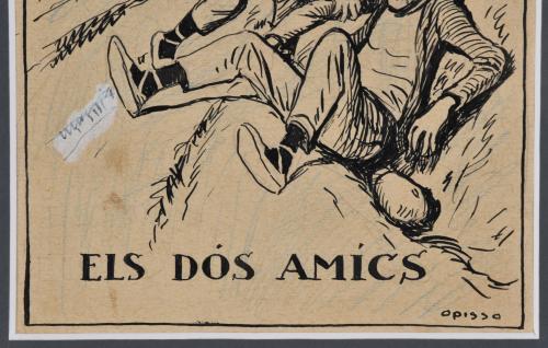 RICARD OPISSO (1880-1966). "Els dos amics", circa 1920.