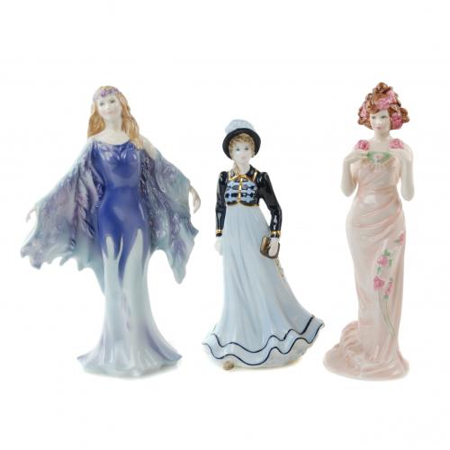 "TITANIA, ANNE & ROSE", TRES FIGURAS INGLESAS